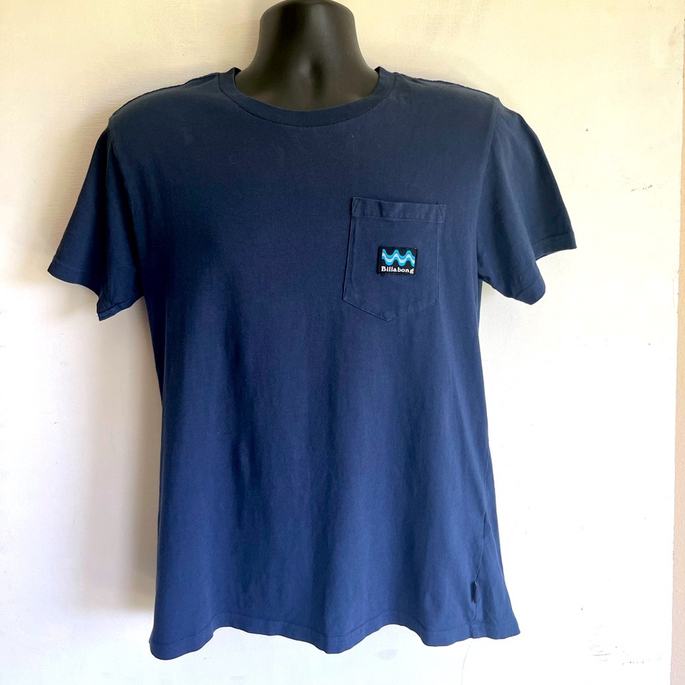 Billabong Blue Short Sleeve pocket Tee mens Small